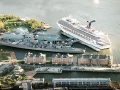 002 USS Wisconsin and Carnival Victory