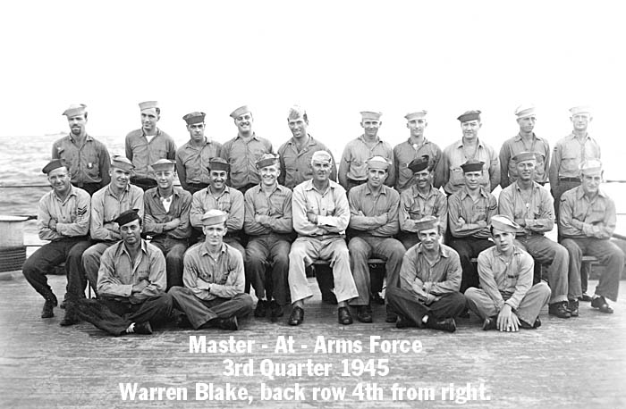 171 W. Blake Master at Arms Force  F