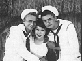 105 Waikiki Oct. 1944 Geo.Booz on left