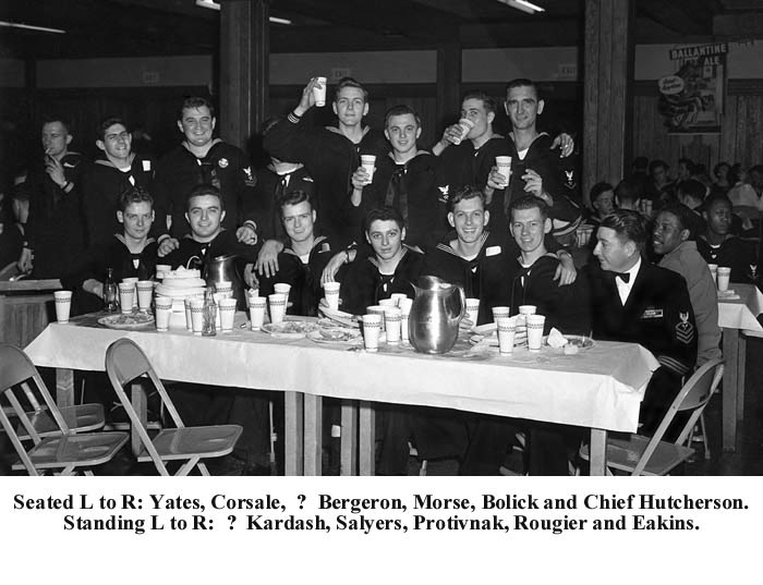 1023 R Div Ships Party Jan. 1953