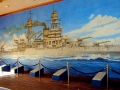 151Nice-painting-of-the-USS-Arizona-BB-39-at-the-Arizona-Memorial.
